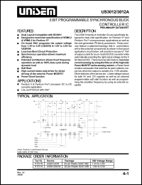 US3012CW datasheet: 1.3-3.5V 5-bit programmable synchronous buck controller IC US3012CW