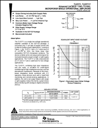 TLV2711CDBVR datasheet:  SINGLE LINCMOS(TM) RAIL-TO-RAIL UPOWER OPERATIONAL AMPLIFIER TLV2711CDBVR