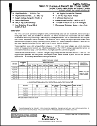 TLV2770CP datasheet:  SINGLE 2.7-V HIGH-SLEW-RATE RAIL-TO-RAIL OUTPUT OPERATIONAL AMPLIFIER W/SHUTDOWN TLV2770CP