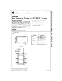 54AC646MDA datasheet: Octal Bus Transceiver and Register with TRI-STATE Outputs 54AC646MDA