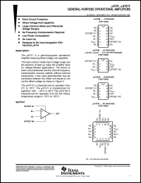 UA741CD datasheet:  GENERAL-PURPOSE OPERATIONAL AMPLIFIER UA741CD