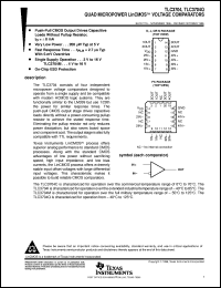 TLC3704CPWLE datasheet:  QUAD, MICROPOWER, PUSH-PULL OUTPUTS, LINCMOS(TM) VOLTAGE COMPARATOR TLC3704CPWLE