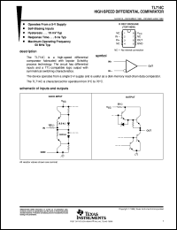 TL714CD datasheet:  HIGH-SPEED DIFFERENTIAL COMPARATOR TL714CD