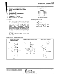 TL712CPSR datasheet:  DIFFERENTIAL COMPARATOR TL712CPSR