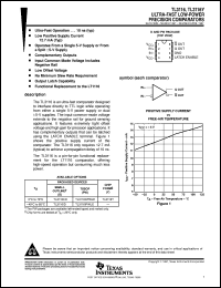 TL3116CD datasheet:  ULTRA-FAST LOW-POWER PRECISION COMPARATOR TL3116CD