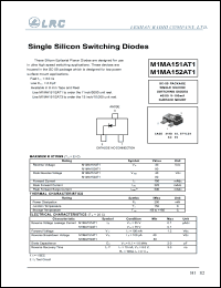 M1MA151AT1 datasheet: 40 V, 100 mA, single silicon switching diode M1MA151AT1