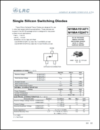 M1MA152AT1 datasheet: 80 V, 100 mA, single silicon switching diode M1MA152AT1