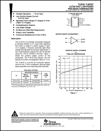 TL3016CD datasheet:  ULTRA-FAST LOW-POWER PRECISION COMPARATOR TL3016CD