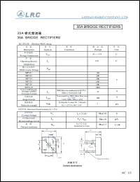 MP354 datasheet: 400 V, 35 A, bridge rectifier MP354