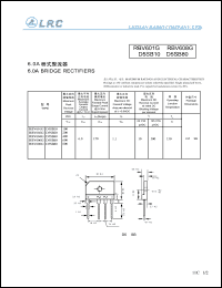 RBV602G datasheet: 200 V, 6 A, bridge rectifier RBV602G