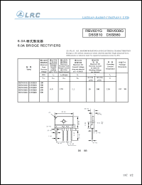 D5SB40 datasheet: 400 V, 6 A, bridge rectifier D5SB40