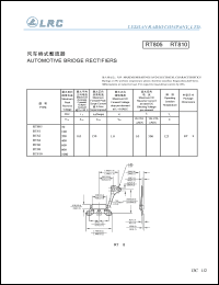 RT84 datasheet: 400 V, 8 A, automotive bridge rectifier RT84