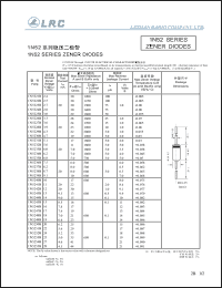 1N5223C datasheet: 2.7 V, 20 mA, zener diode 1N5223C