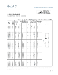1N962C datasheet: 11 V,  zener diode 1N962C