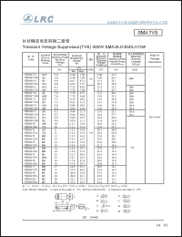 SMAJ6.0 datasheet: 6.0 V, 10 mA,  transient voltage suppressor SMAJ6.0