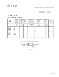 RL206 datasheet: 800 V, 2 A general diode RL206