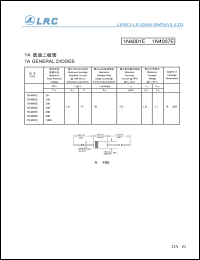 1N4004E datasheet: 400 V, 1 A general diode 1N4004E