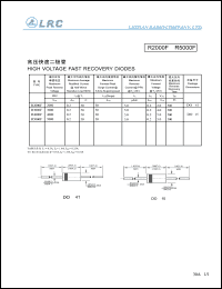 R3000F datasheet: 3000 V, 0.2 A high voltage fast recovery diode R3000F