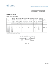 FR106G datasheet: 800 V, 1 A fast GPP diode FR106G