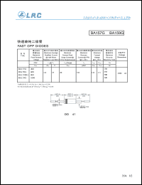 BA158G datasheet: 600 V,  1 A, fast GPP diode BA158G
