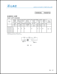 1N4936G datasheet: 400 V,  1 A, fast GPP diode 1N4936G