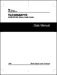 TLC320AD77CDB datasheet:  STEREO AUDIO ADA TLC320AD77CDB