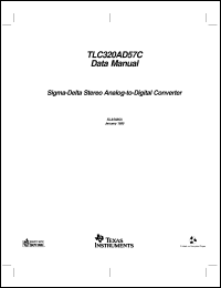 TLC320AD57CDW datasheet:  18-BIT STEREO ANALOG-TO-DIGITAL CONVERTER TLC320AD57CDW