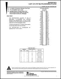 SN74CBT16214DLR datasheet:  12-BIT 1-OF-3 FET MULTIPLEXER/DEMULTIPLEXER SN74CBT16214DLR