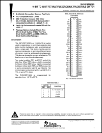 SN74CBT16390DLR datasheet:  16-BIT TO 32-BIT FET MULTIPLEXER/DEMULTIPLEXER BUS SWITCH SN74CBT16390DLR