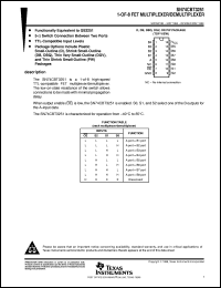 SN74CBT3251DBQR datasheet:  1-OF-8 FET MULTIPLEXER/DEMULTIPLEXER SN74CBT3251DBQR