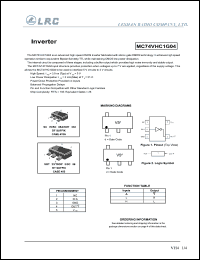 MC74VHC1G04DTT1 datasheet: Inverter MC74VHC1G04DTT1