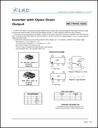 MC74VHC1G05DFT2 datasheet: Inverter with open drain output MC74VHC1G05DFT2