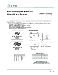 MC74VHC1G07DFT1 datasheet: Noninverting buffer with open drain output MC74VHC1G07DFT1