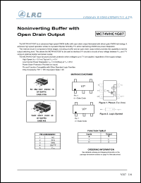 MC74VHC1G07DTT3 datasheet: Noninverting buffer with open drain output MC74VHC1G07DTT3