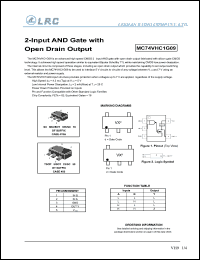 MC74VHC1G09DFT1 datasheet: 2-input AND gate with open drain output MC74VHC1G09DFT1