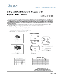 MC74VHC1G135DFT2 datasheet: 2-input NAND schmitt-trigger with open drain output MC74VHC1G135DFT2