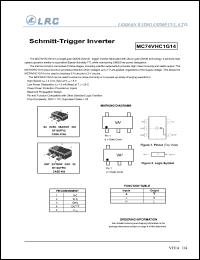 MC74VHC1G14DTT1 datasheet: Schmitt-trigger inverter MC74VHC1G14DTT1