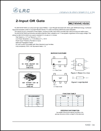 MC74VHC1G32DFT1 datasheet: 2-input OR gate MC74VHC1G32DFT1