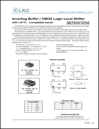 MC74VHC1GT04DFT2 datasheet: Inverting buffer MC74VHC1GT04DFT2