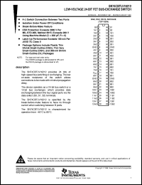 SN74CBTLV16212DL datasheet:  LOW-VOLTAGE 24-BIT FET BUS-EXCHANGE SWITCH SN74CBTLV16212DL