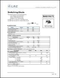 BAS116LT1 datasheet: 75 V, 200 mA, switching diode BAS116LT1