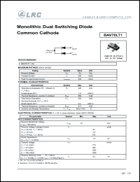 BAV70LT1 datasheet: 70 V, 200 mA, monolithic dual switching diode BAV70LT1