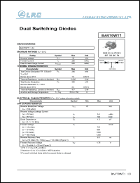 BAV70WT1 datasheet: 70 V, 200 mA,  dual switching diode BAV70WT1