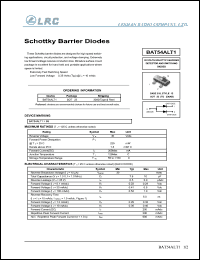 BAT54ALT1 datasheet: 30 V,  schottky barrier diode BAT54ALT1