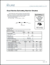 BAT54RSLT1 datasheet: 30 V,  dual schottky barrier diode BAT54RSLT1