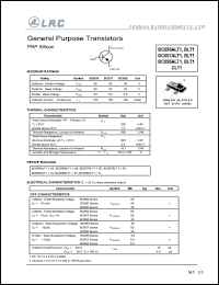 BC857ALT1 datasheet: 45 V, general purpose transistor BC857ALT1