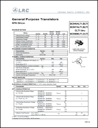 BC847CLT1 datasheet: 45 V, general purpose transistor BC847CLT1