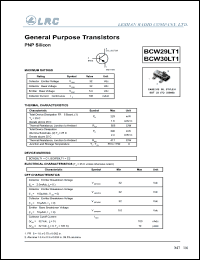 BCW29LT1 datasheet: 32 V, general purpose transistor BCW29LT1