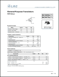 BCW70LT1 datasheet: 45 V, general purpose transistor BCW70LT1