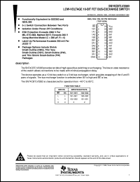 SN74CBTLV3383DBQR datasheet:  LOW-VOLTAGE 10-BIT FET BUS-EXCHANGE SWITCH SN74CBTLV3383DBQR